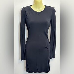 rag & bone Fitted Long Sleeve Black Mini Dress size XXS